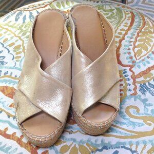 Franco Sarto "Tiffany" "7" Platforms, Leather, Boho, Chic, Leather, Girlhoodcore